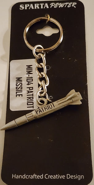 MIM-104 Patriot Missile Pewter Keychain