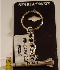 MIM-104 Patriot Missile Pewter Keychain