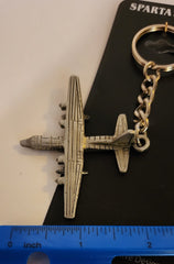 Lockheed MC-130 Hercules Airplane Pewter Keychain