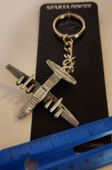 Lockheed MC-130 Hercules Airplane Pewter Keychain