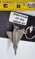 Avro Canada CF-105 Arrow Jet Airplane Pewter Keychain