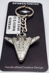 Lockheed Martin X-33 Space Plane Pewter Keychain