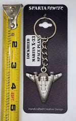 Lockheed Martin X-33 Space Plane Pewter Keychain