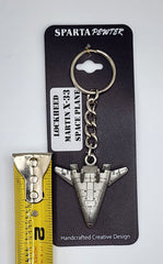 Lockheed Martin X-33 Space Plane Pewter Keychain