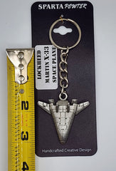 Lockheed Martin X-33 Space Plane Pewter Keychain