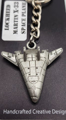 Lockheed Martin X-33 Space Plane Pewter Keychain