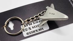 Lockheed Martin X-33 Space Plane Pewter Keychain