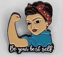 Rosie the Riveter "Be Your Best Self" Enamel Lapel Pin