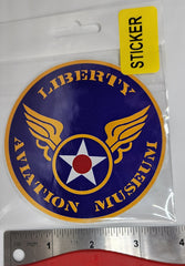 Liberty Aviation Museum Roundel Logo Large Sticker