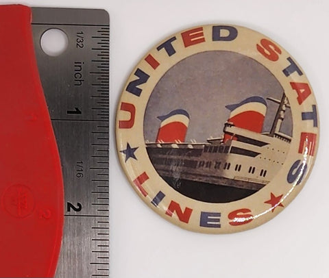 SS United States Lines Button Pin