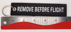 Pilot RBF Remove Before Flight Plane Embroidered Keychain