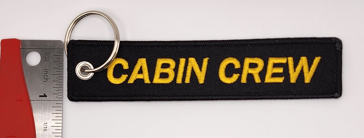 Cabin Crew Embroidered Keychain