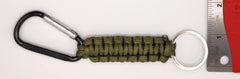 Army Olive Drab Green Paracord Carabiner Keychain