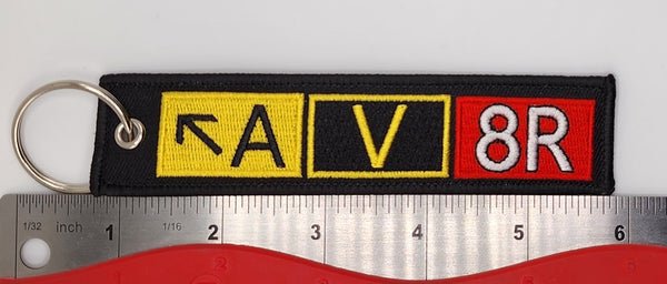 AV8R Embroidered Keychain