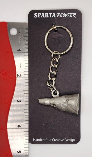 Gemini VIII Spacecraft Pewter Keychain