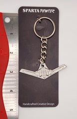 Northrop Grumman B-21 Raider Bomber Airplane Flat Pewter Keychain