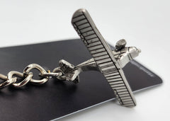 Aeronca Pewter Airplane Keychain