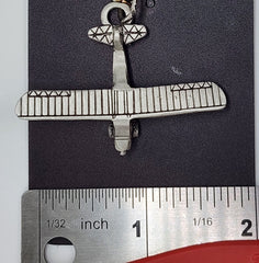 Aeronca Pewter Airplane Keychain