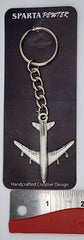 Pan Am Boeing 747 (B747) Airliner Pewter Keychain