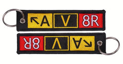 Llavero bordado AV8R