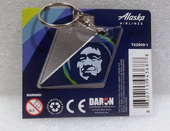 Alaska Airlines Aircraft Tail Keychain