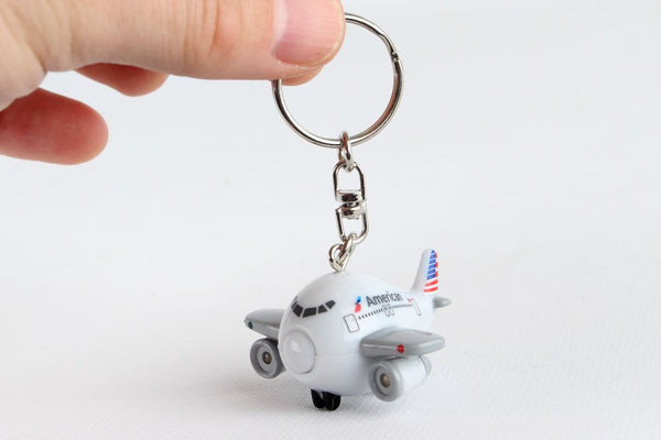 American Airlines Mini Airplane w/Lights & Sounds Keychain