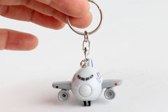 American Airlines Mini Airplane w/Lights & Sounds Keychain