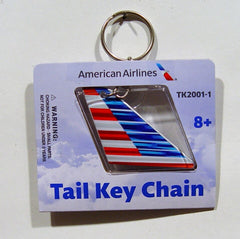American Airlines Aircraft Tail Keychain