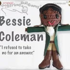 Bessie Coleman String Doll Keychain