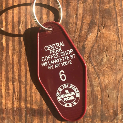 Central Perk Coffee Shop (Friends) Retro Motel Key FOB Keychain