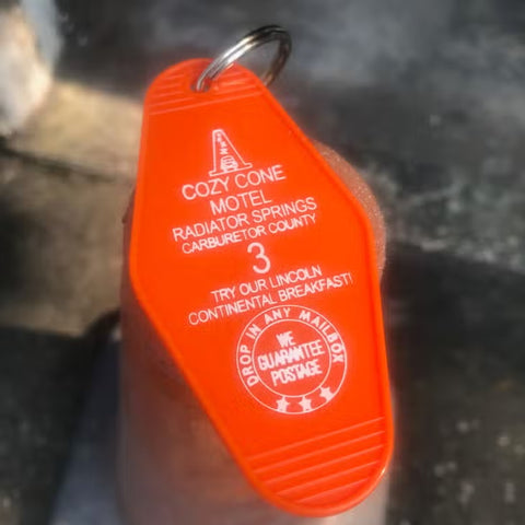 The Cozy Cone Motel (The Cars Movie) Key FOB Keychain