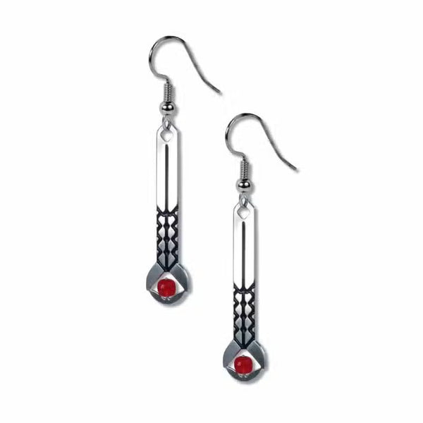 Frank Lloyd Wright - April Showers Red Bead Earrings