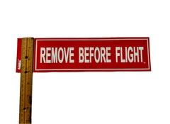 Pegatina para parachoques con la frase "Quitar antes del vuelo" de RBF