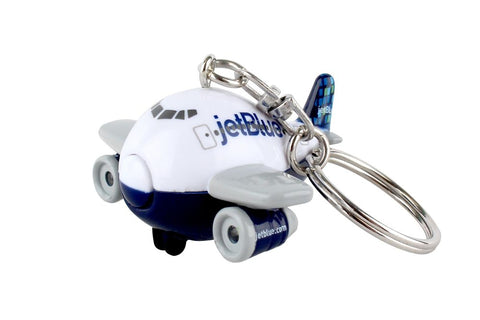 Jet Blue Airlines Mini Airplane w/Lights & Sounds Keychain
