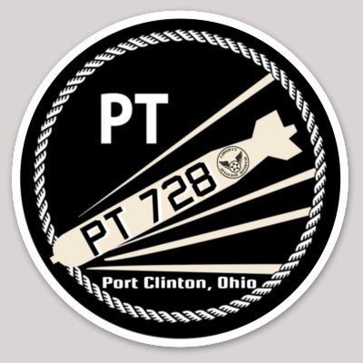 PT-728 Boat Bomb 5.45 x 5.45 Round Sticker