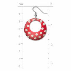 Rosie the Riveter Polka Dot Hoop Earrings