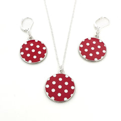 Rosie the Riveter Polka Dot Necklace