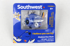 Southwest Airlines Mini Airplane w/Lights & Sounds Keychain