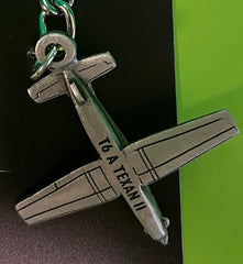 Bottom of T-6 Texan II Keychain