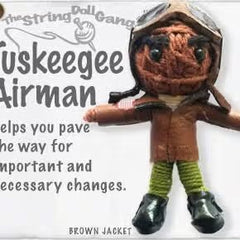 Tuskegee Airmen String Doll Keychain