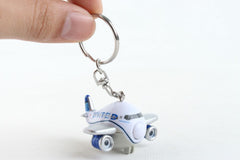 United Airlines Mini Airplane w/Lights & Sounds Keychain