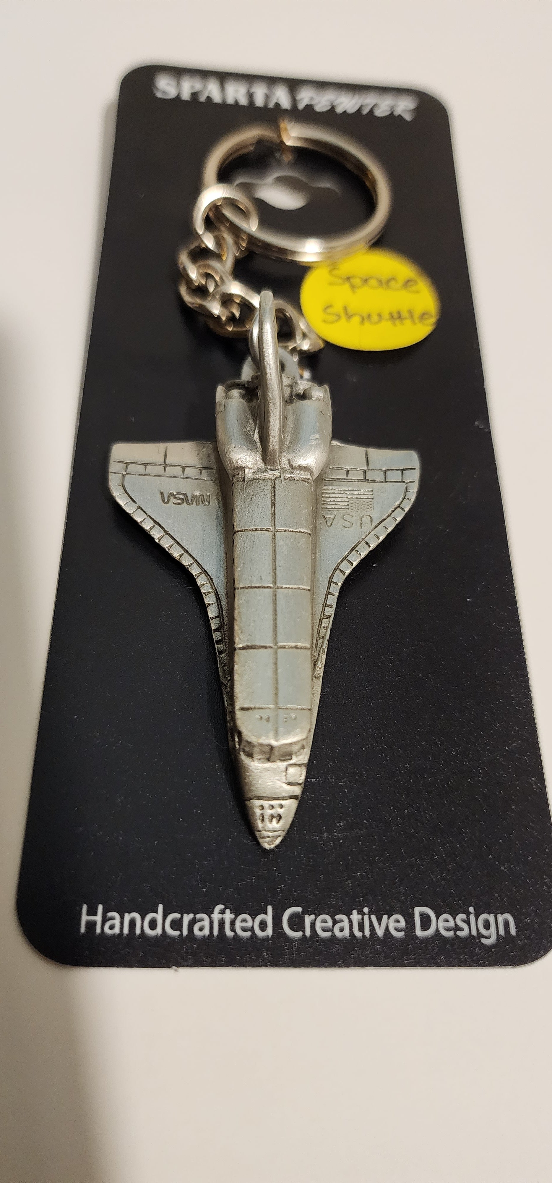 Space Shuttle Pewter Keychain
