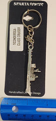 Ticonderoga-Class Guided Missile Cruiser Ship Pewter Keychain