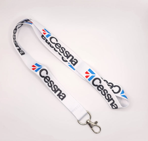 Cessna Logo Black/White Lanyard