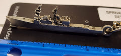 Spruance-Class Destroyer Pewter Ship Keychain