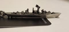 Oliver Hazard Perry-Class Frigate Pewter Ship Keychain