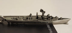 Oliver Hazard Perry-Class Frigate Pewter Ship Keychain