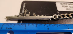 Oliver Hazard Perry-Class Frigate Pewter Ship Keychain