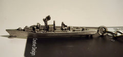 Oliver Hazard Perry-Class Frigate Pewter Ship Keychain