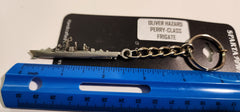 Oliver Hazard Perry-Class Frigate Pewter Ship Keychain